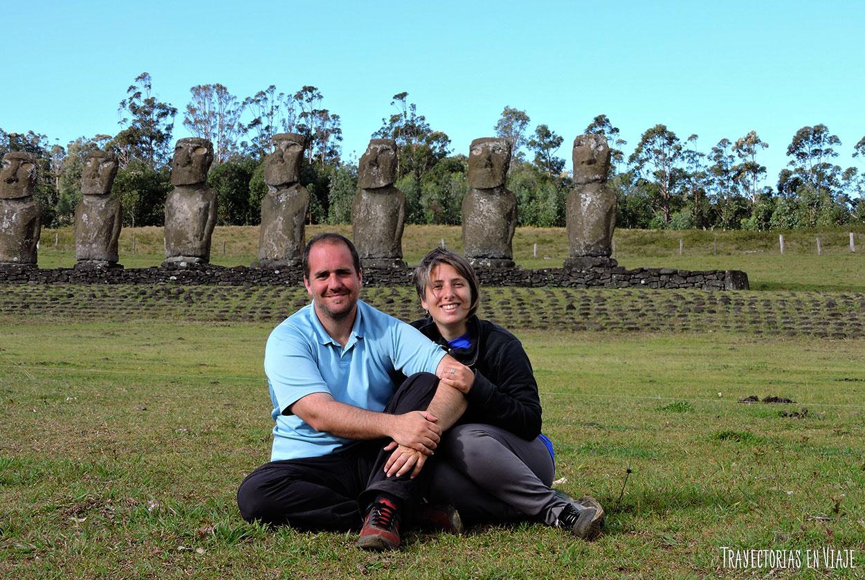 Un ahu, símbolo de la historia de Isla de Pascua