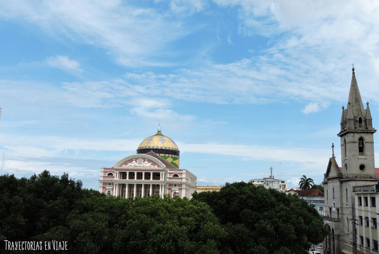 Vista del Teatro Amazonas de Manaos